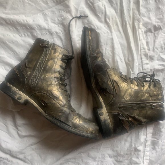 - Maison mihara Yasuhiro distressed deconstructed zipper boots - Picture 6 of 12
